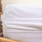 Σετ Σεντόνια με Λάστιχο Cannon Cotton Fresh Solid 100X200+33 White